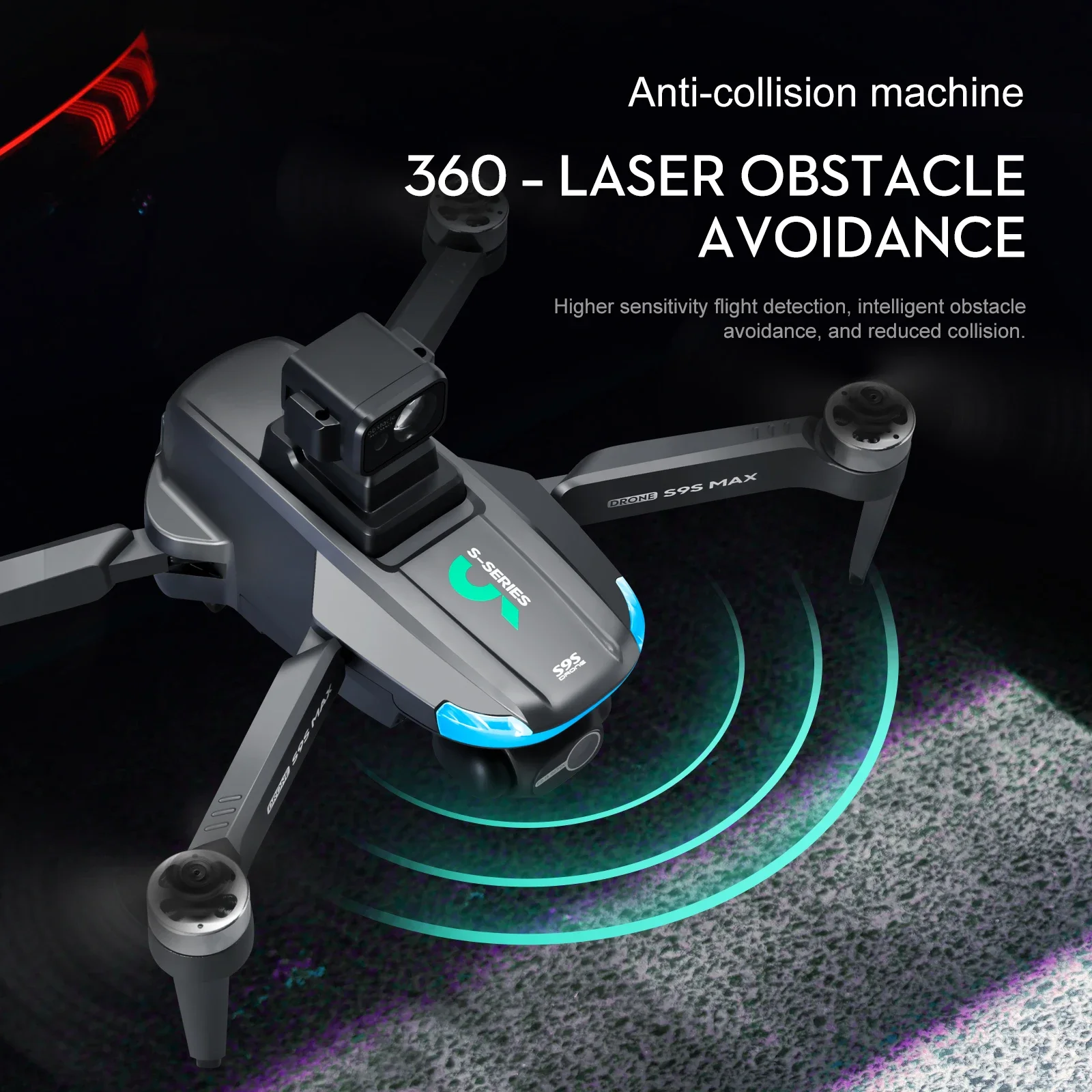 새로운 S9S MAX 미니 드론 4K 2축 PTZ HD - Drone Lidar 리뷰 및 가격
