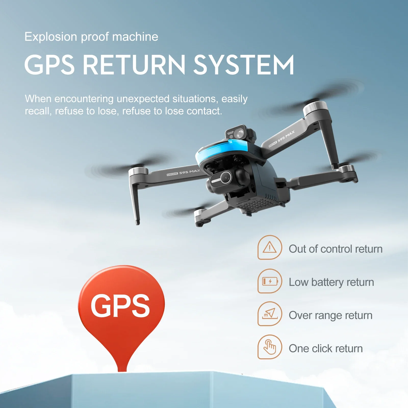 새로운 S9S MAX 미니 드론 4K 2축 PTZ HD - Drone Lidar 리뷰 및 가격